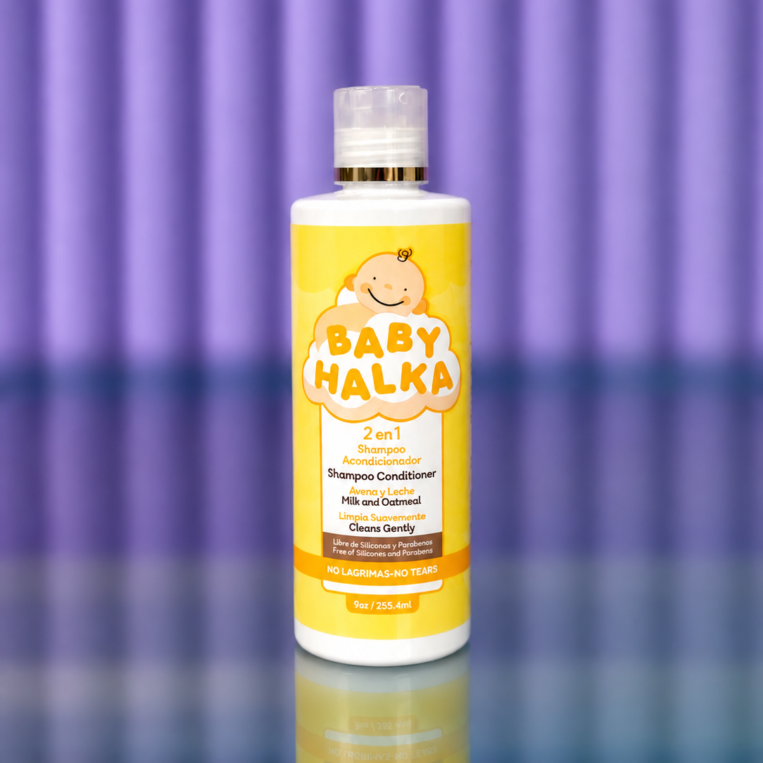 Baby Halka 2 en 1 – Shampoo + Acondicionador Avena y Leche